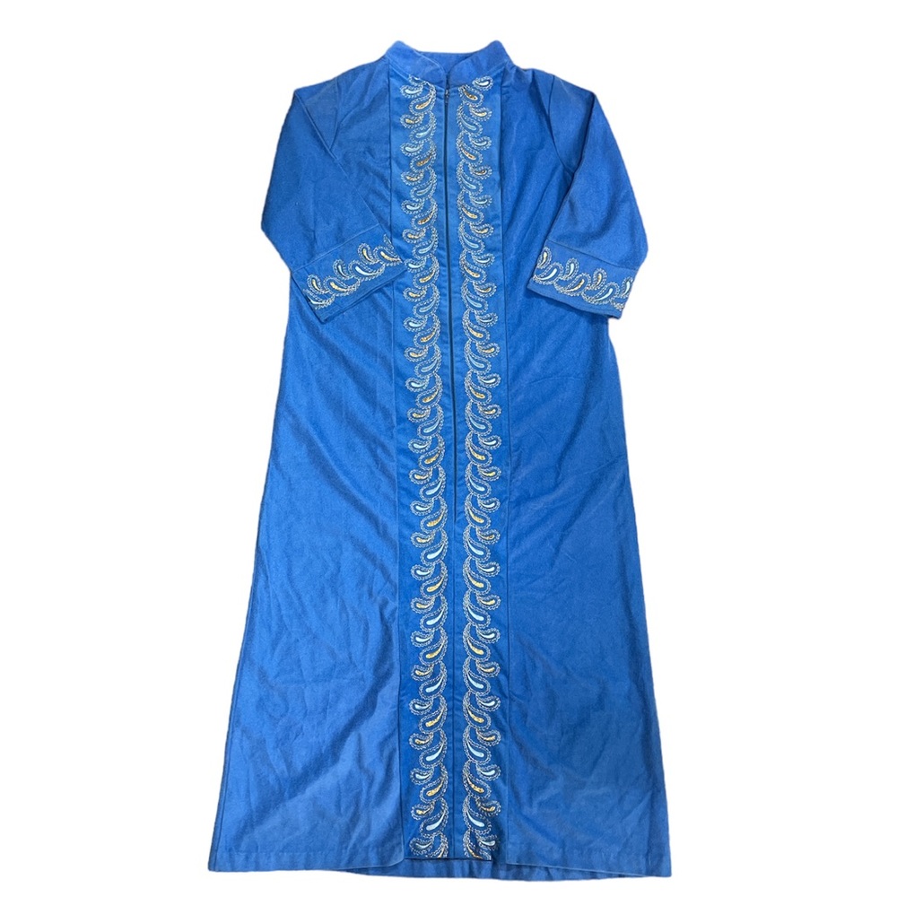 Vintage Katz High Collar Caftan/Moroccan 1970s Maxi Dress Kaftan Women’s Medium